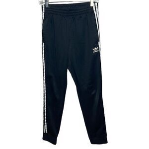 Adidas Men’s Black/White Joggers. Size Small.